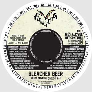 Flying Dog Brewery Bleacher Beer Juicy Orange Crush Ale