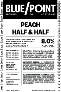 Blue Point Brewing Company Peach Half & Half