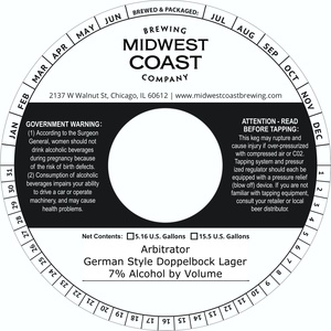 Midwest Coast Brewing Company Arbitrator March 2022