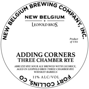 New Belgium Adding Corners Three Chamber Rye March 2022