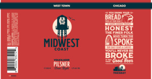 Midwest Coast Brewing Company Volkslager March 2022