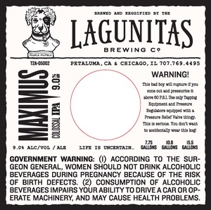 The Lagunitas Brewing Co Maximus March 2022