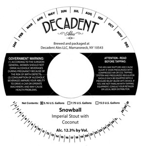 Decadent Ales Snowball