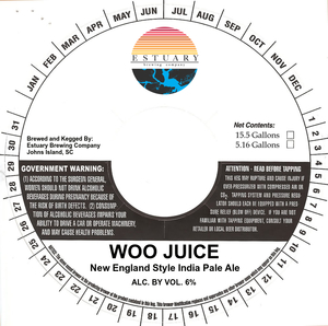 Estuary Brewing Company Woo Juice March 2022