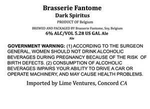 Brasserie Fantome Dark Spiritus