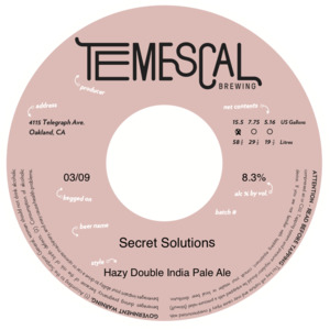 Temescal Brewing Secret Solutions