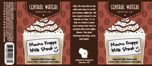 Central Waters Brewing Co. Mocha Frappe Milk Stout March 2022