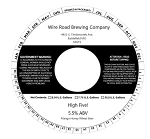 Wire Road Brewing Company High Five!