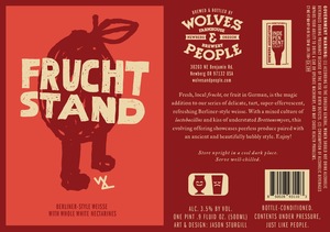 Wolves & People Farmhouse Brewery Frucht Stand
