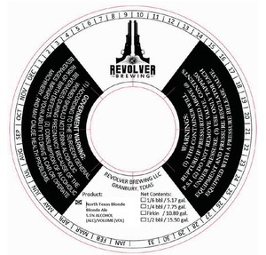 Revolver Brewing North Texas Blonde