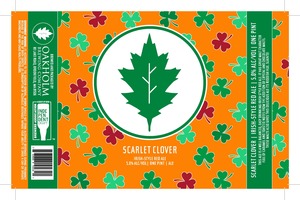 Oakholm Brewing Company Scarlet Clover