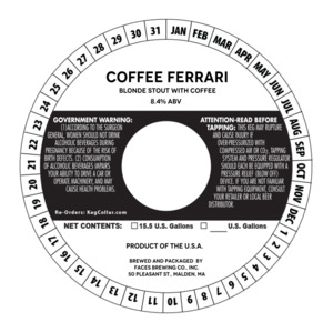 Faces Brewing Co. Coffee Ferrari