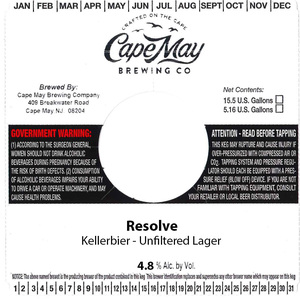 Cape May Brewing Co. Resolve