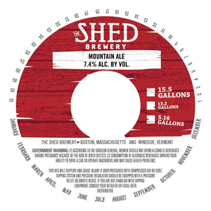 The Shed Brewery Mountain Ale March 2022