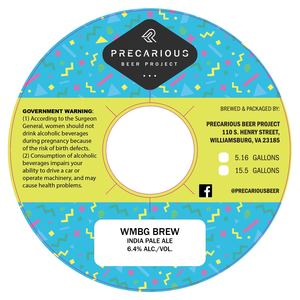 Precarious Beer Project Wmbg Brew