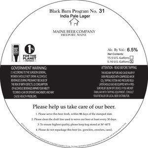 Black Barn Program No. 31 India Pale Lager 