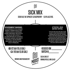 Modist Brewing Co Sick Mix Sour Ale
