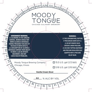 Moody Tongue Vanilla Cream Stout