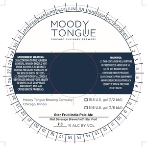 Moody Tongue Star Fruit India Pale Ale