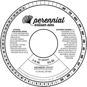 Perennial Artisan Ales Members Stout