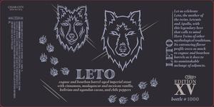 Cigar City Brewing Leto March 2022