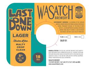 Wasatch Brewery Last One Down March 2022