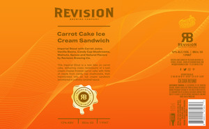 Revision Brewing Company Carrot Cake Ice Cream Sandwich