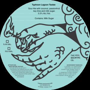 The Veil Brewing Co. Typhoon Lagoon Tastee