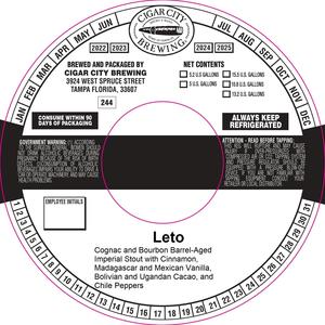 Cigar City Brewing Leto March 2022