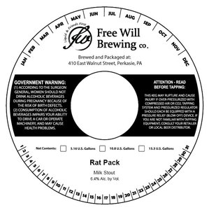 Free Will Brewing Co. Rat Pack
