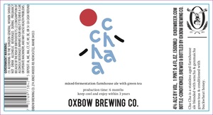 Oxbow Brewing Co. Cha Cha