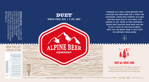 Alpine Beer Company Duet