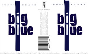 Big Blue Kolsch-style Beer March 2022