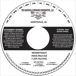 Monkeynaut India Pale Ale March 2022