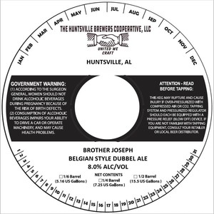 Brother Joseph Belgian Style Dubbel Ale March 2022