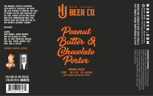New Jersey Beer Co. Peanut Butter & Chocolate Porter