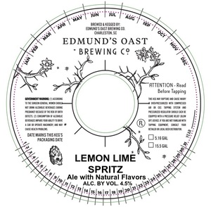 Edmund's Oast Brewing Co. Lemon Lime Spritz