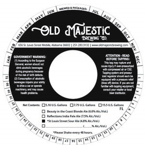 Old Majestic Brewing Company St. Louis Street Sour Ale