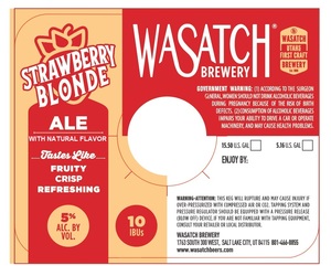 Wasatch Brewery Strawberry Blonde