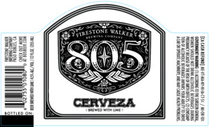 Firestone Walker Brewing Company 805 Cerveza March 2022