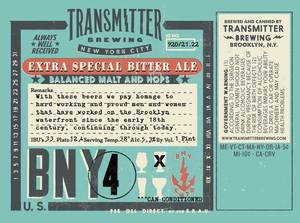 Transmitter Brewing Bny4 March 2022
