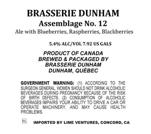 Brasserie Dunham Assemblage No. 12