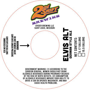 2nd Shift Brewing Elvis Alt Bier March 2022