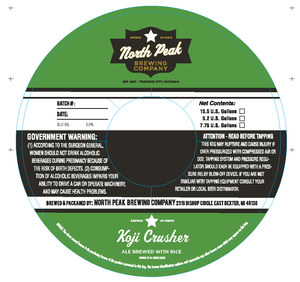 North Peak Brewing Company Koji Crusher March 2022