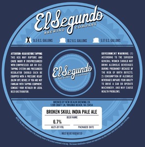 El Segundo Brewing Company Broken Skull India Pale Ale March 2022