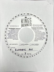 Kings Brewing Co Euphoric Ale