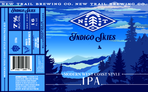 New Trail Brewing Co Indigo Skies Modern West Coast Style India Pale Ale