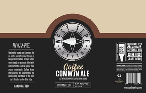 West Side Brewing Coffee Common Ale March 2022