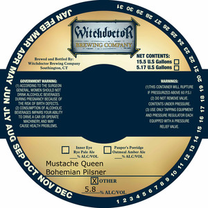 Witchdoctor Brewing Company Mustache Queen