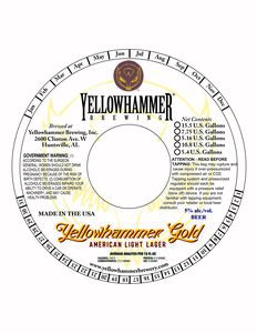 Yellowhammer Brewing, Inc. Yellowhammer Gold March 2022